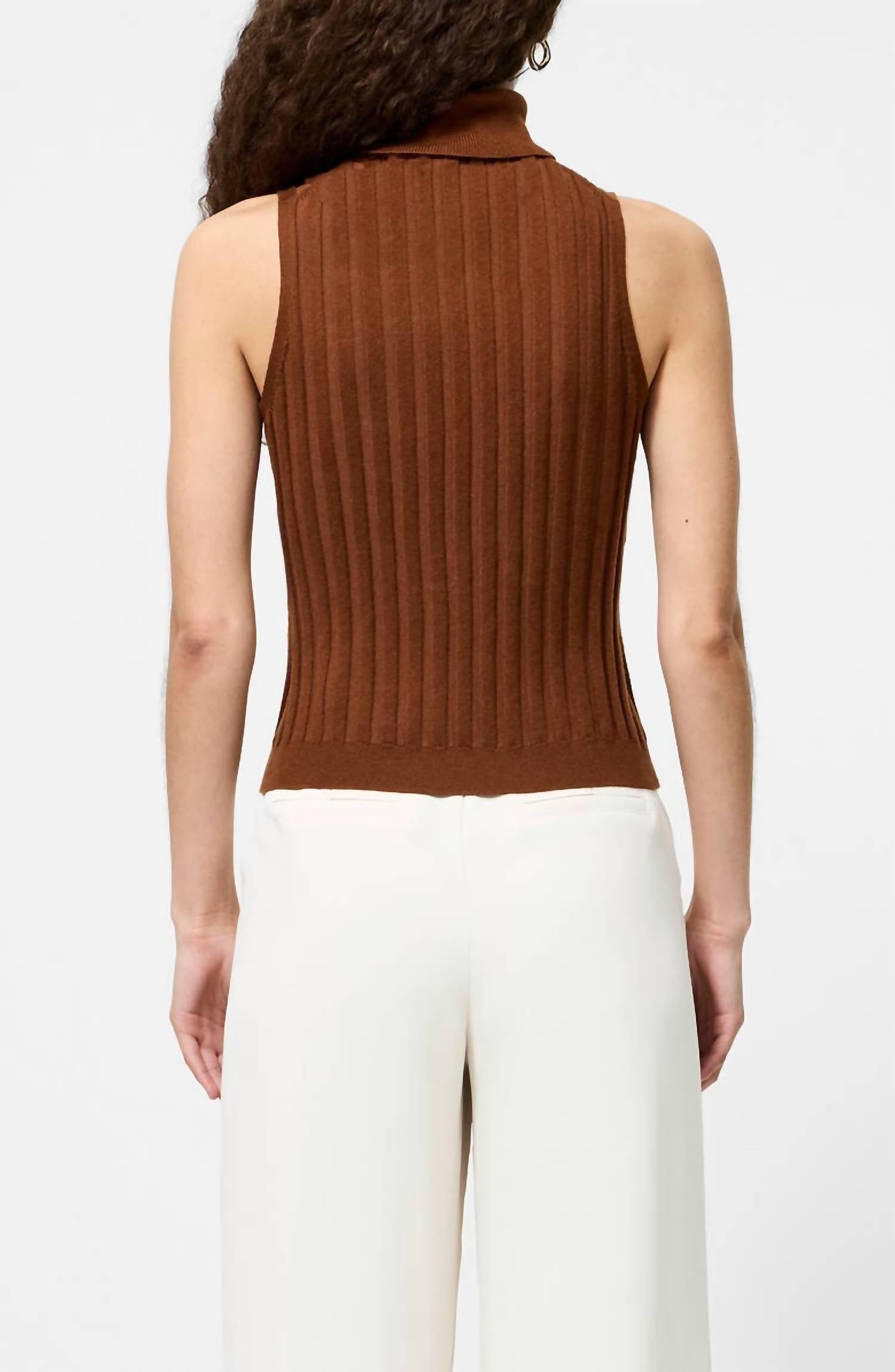 French Connection - turtleneck tank sweater