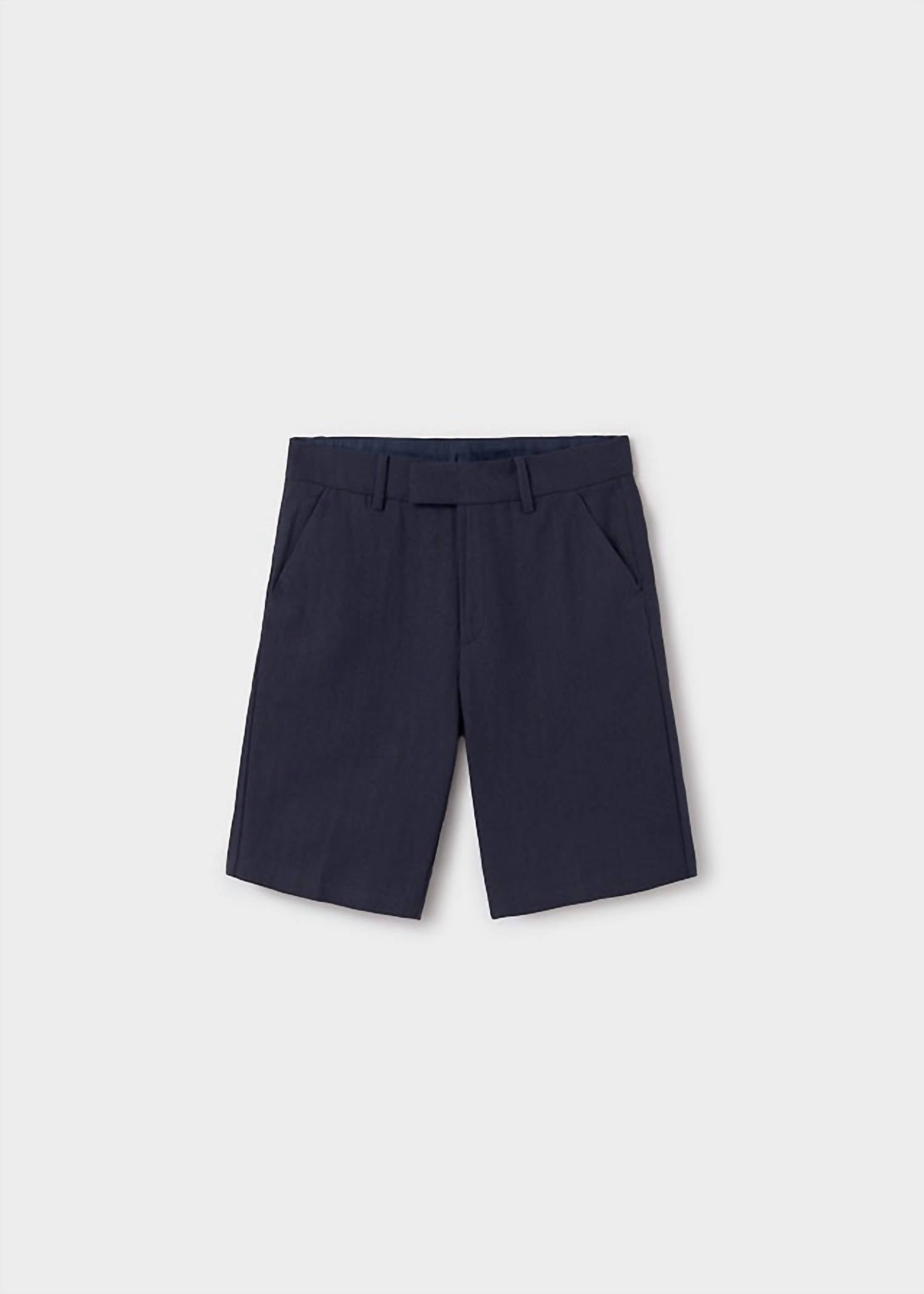 Mayoral - Linen Blend Chino Bermuda Shorts