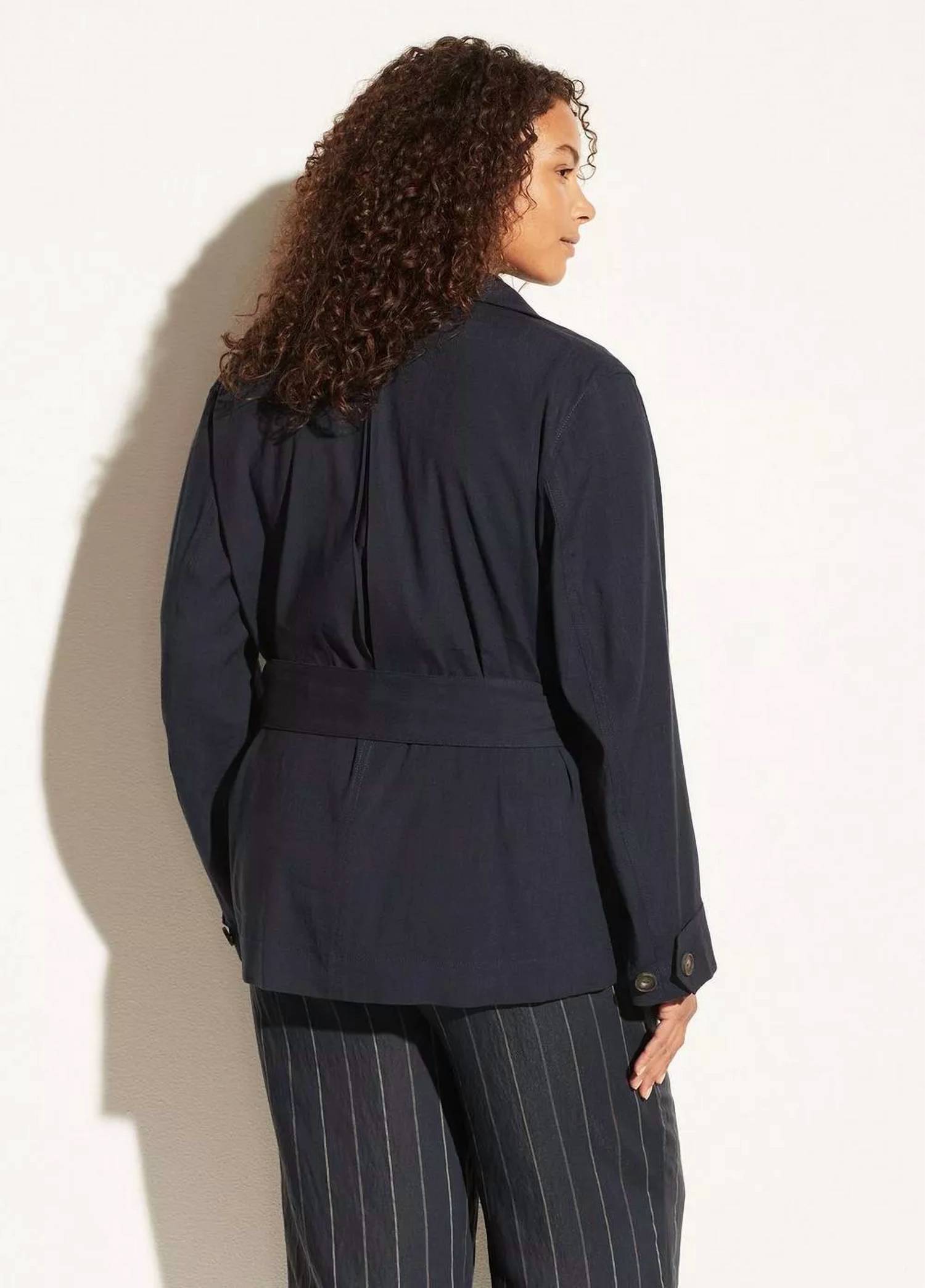 Vince - Belted Linen Blend Jacket