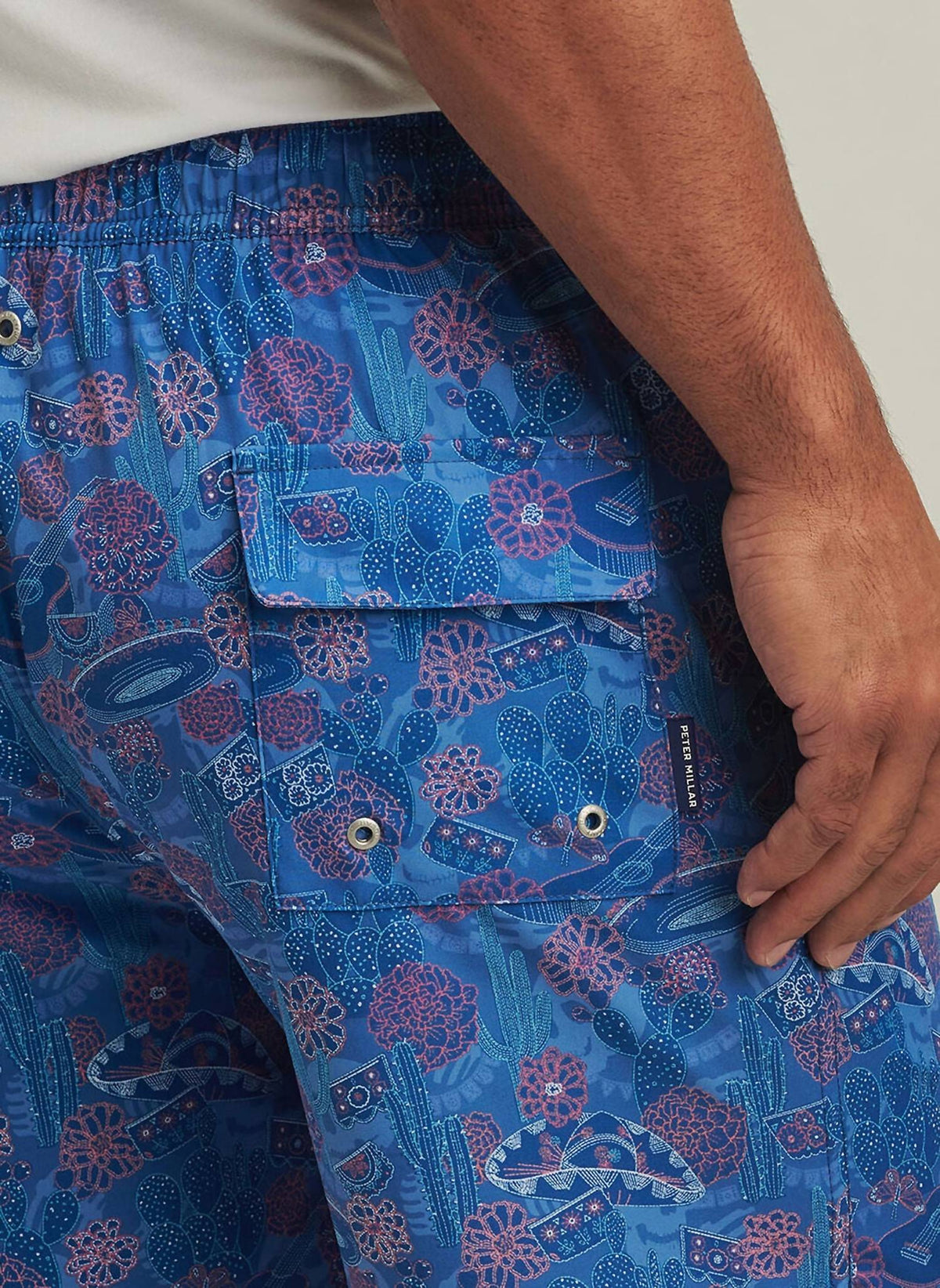 Peter Millar - Day Of The Dead Swim Trunk