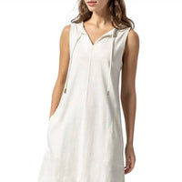 Lilla P - SPLIT NECK SLEEVELESS DRESS
