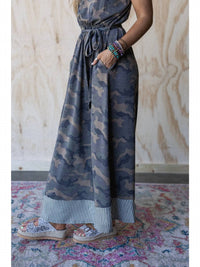 Three Bird Nest - Cadet Camo Print Dress