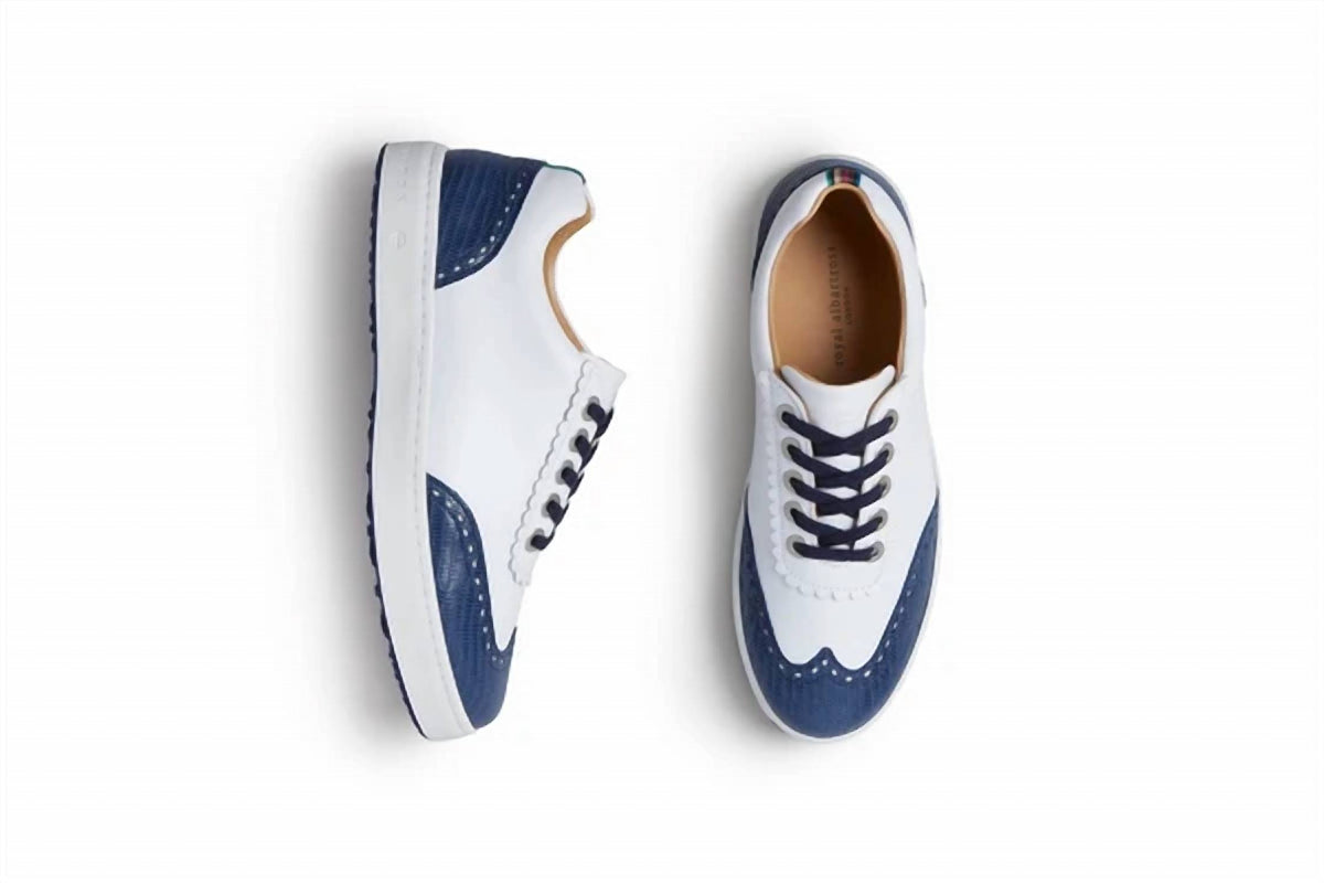 Royal Albartross - Women's Primrose Spikeless Wingtip Designer Golf Shoe