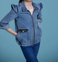 Sasha+Z - Lace Denim Jacket
