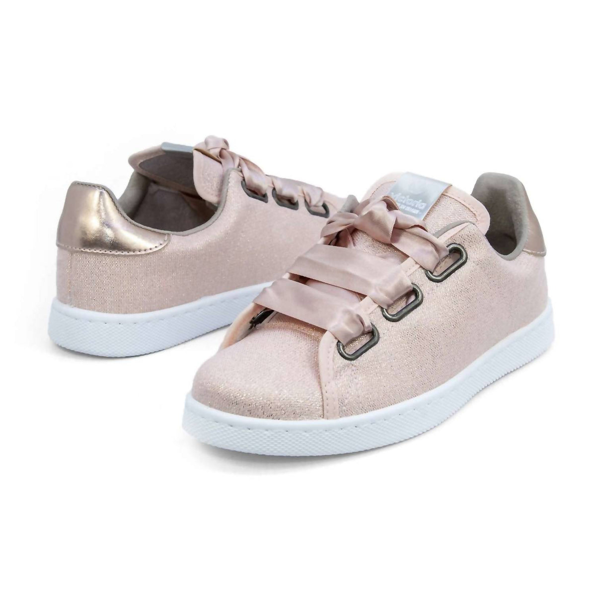 Victoria - Women's Satin Ribbon Lace-up Sneakers