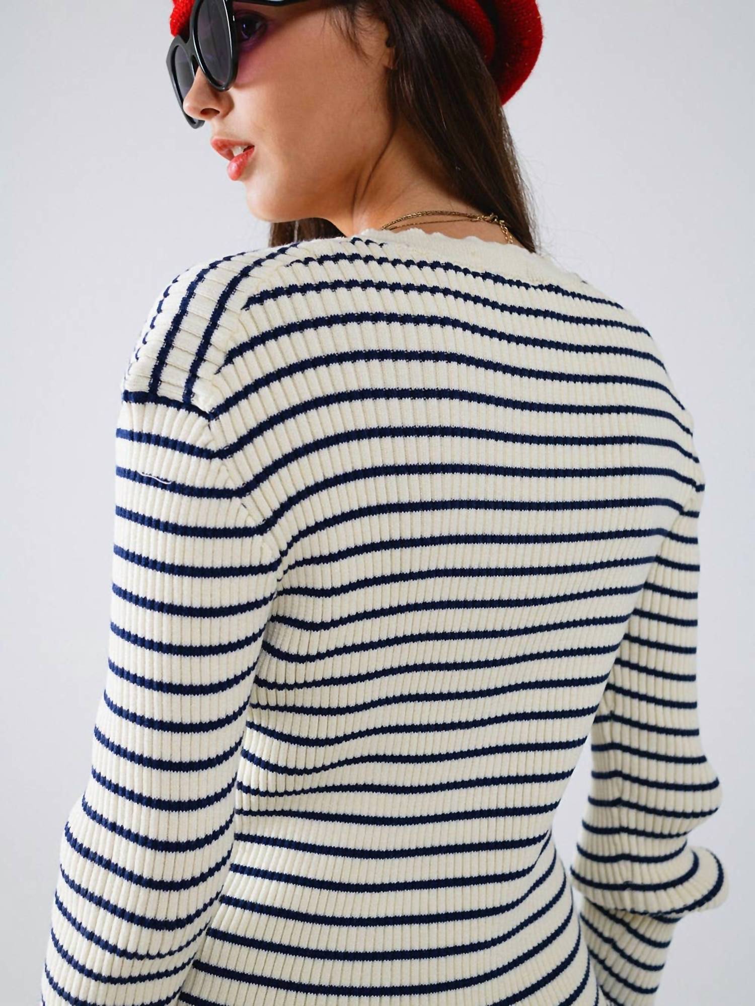 Q2 - Striped Cardigan