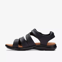 Clarks Women's Kitly Ave Sandal in black - women's sandal - detail view