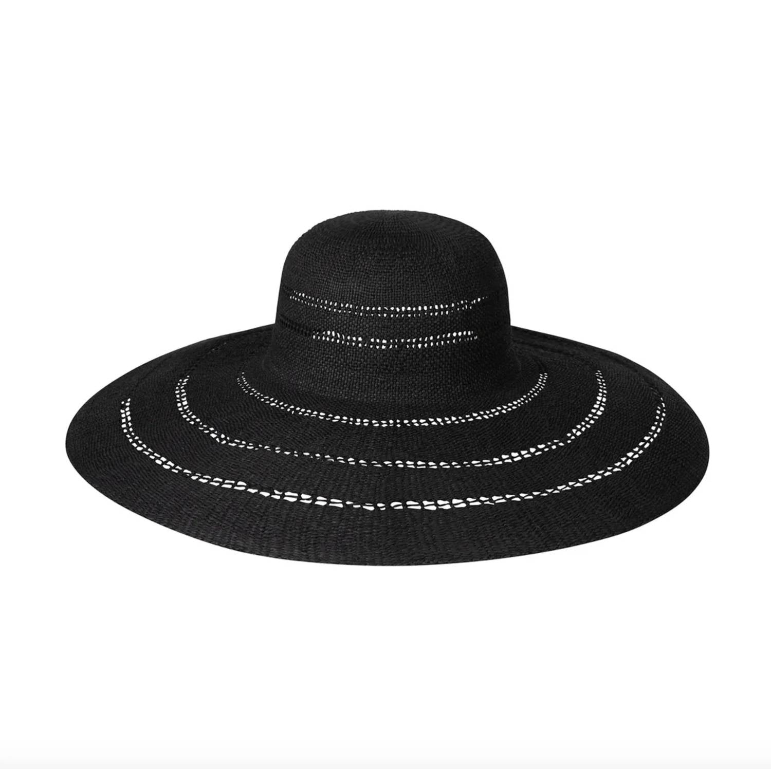 Lack of Color Riviera Ultra Wide Hat in black - women's hat