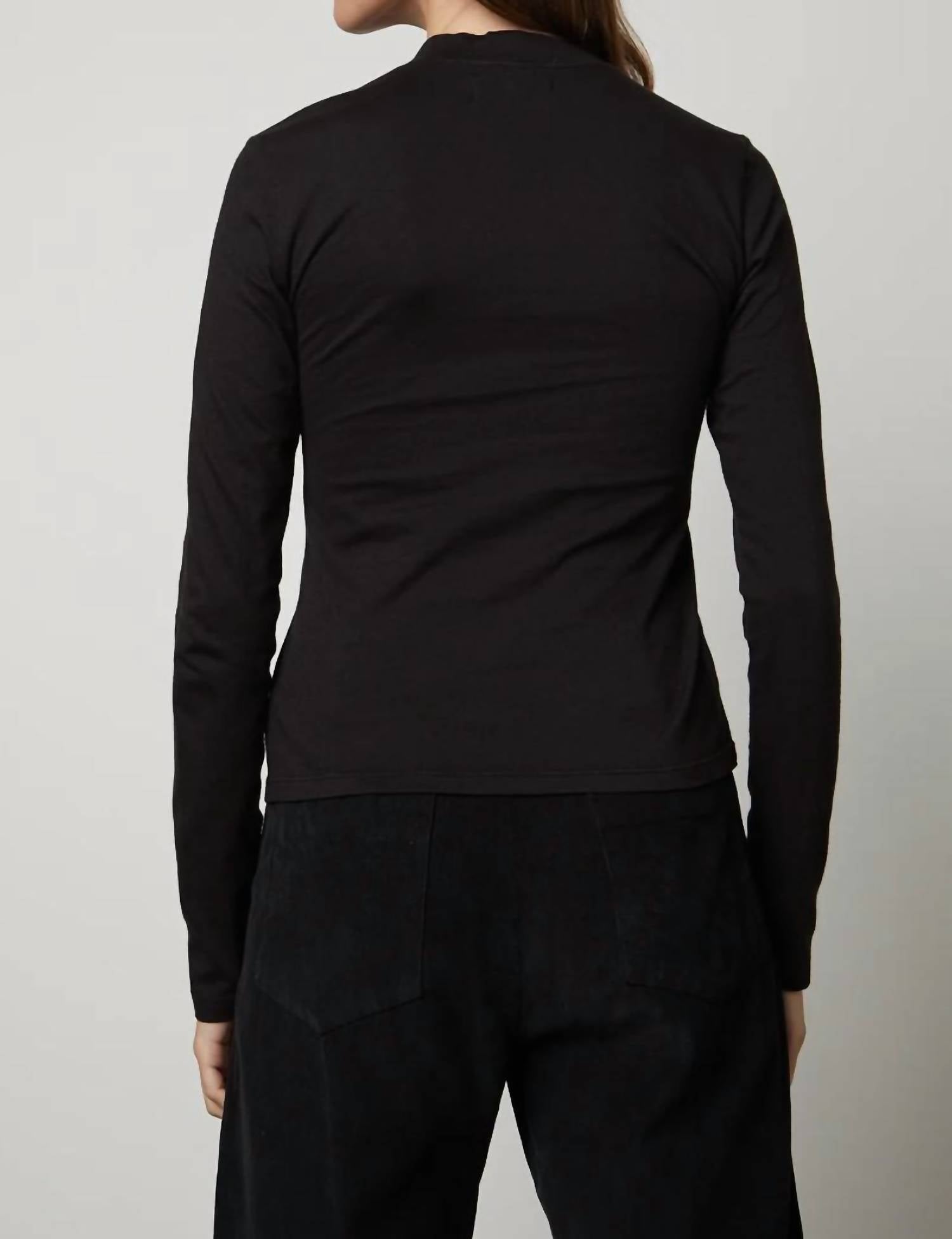 Velvet By Graham & Spencer - Linny Mock Neck Tee