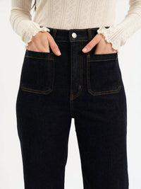 DAZE Far Out High Rise Wide Leg Jeans in rinse - women's jeans - view 4