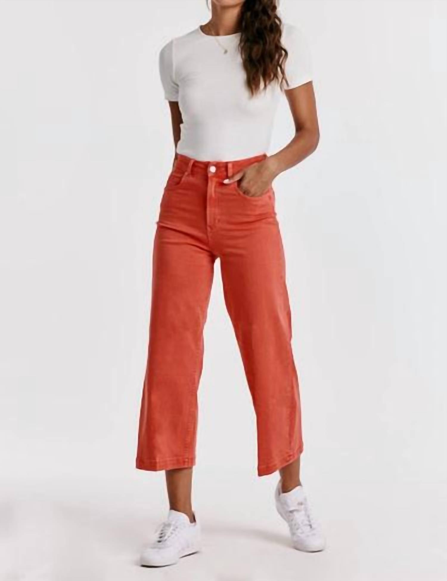 Dear John Denim - Audrey Super High Rise Cropped Wide Leg Jeans