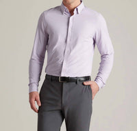 RHONE Slim Fit Commuter Shirt in lavender dusk - women's long sleeve top