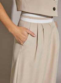 Moda Borboleta - Vest & Wide Leg Pants Set