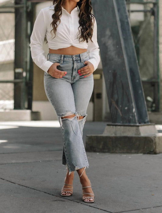 Eunina - Art Deco High Rise Jean