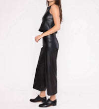 Ripley Rader - CROPPED VEGAN LEATHER STRAIGHT LEG PANT