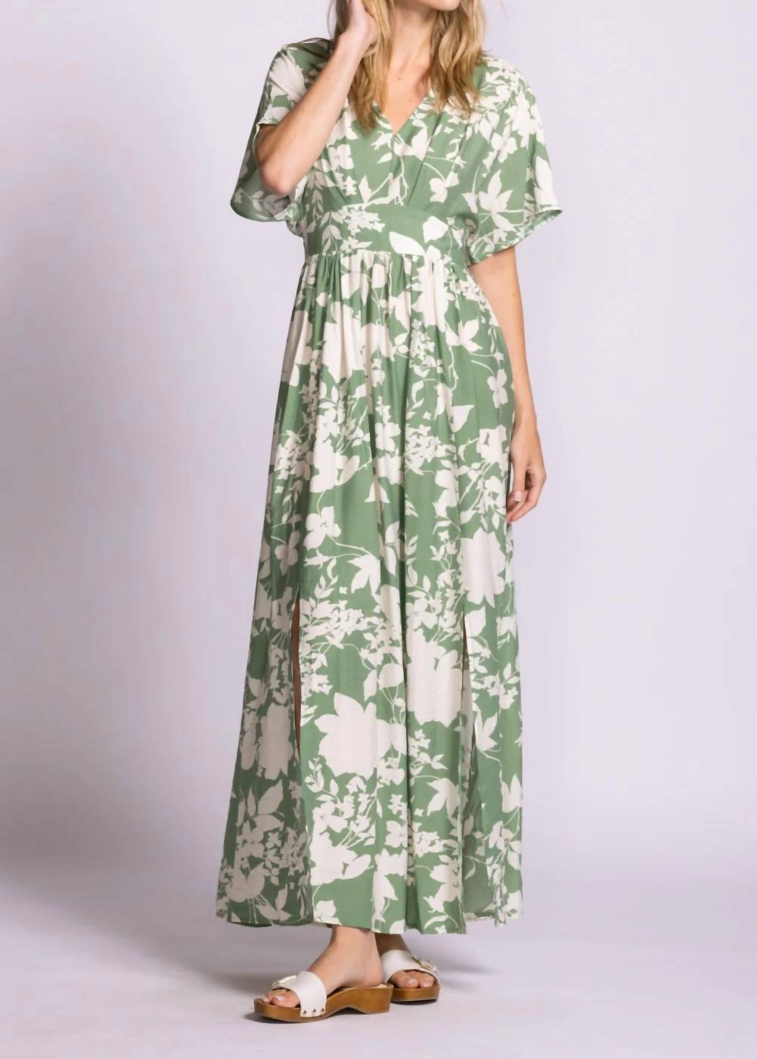 Pink Martini - Women's Palm Vine Maxi Dress
