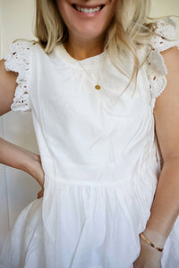 English Factory - Crochet Ruffle Mini Dress