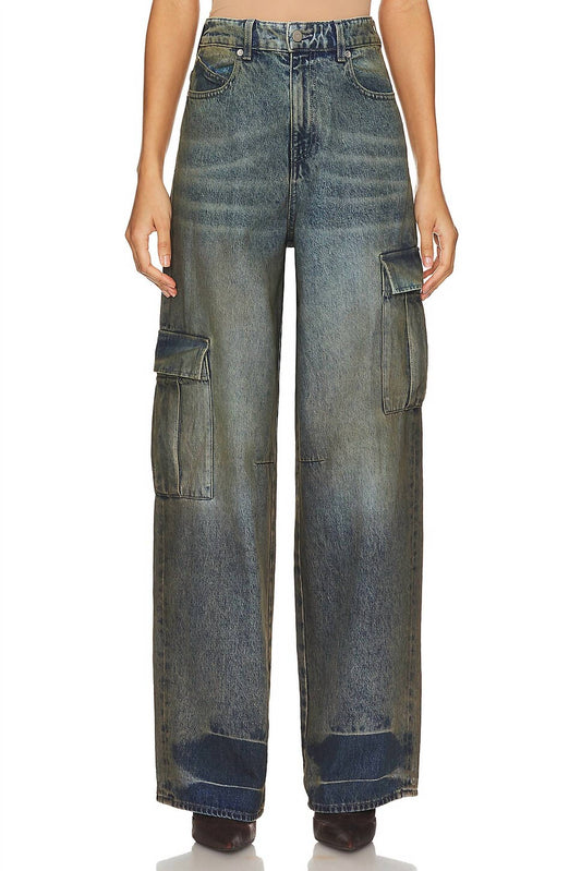 Rta - Women's Wide Leg Cargo Jeans