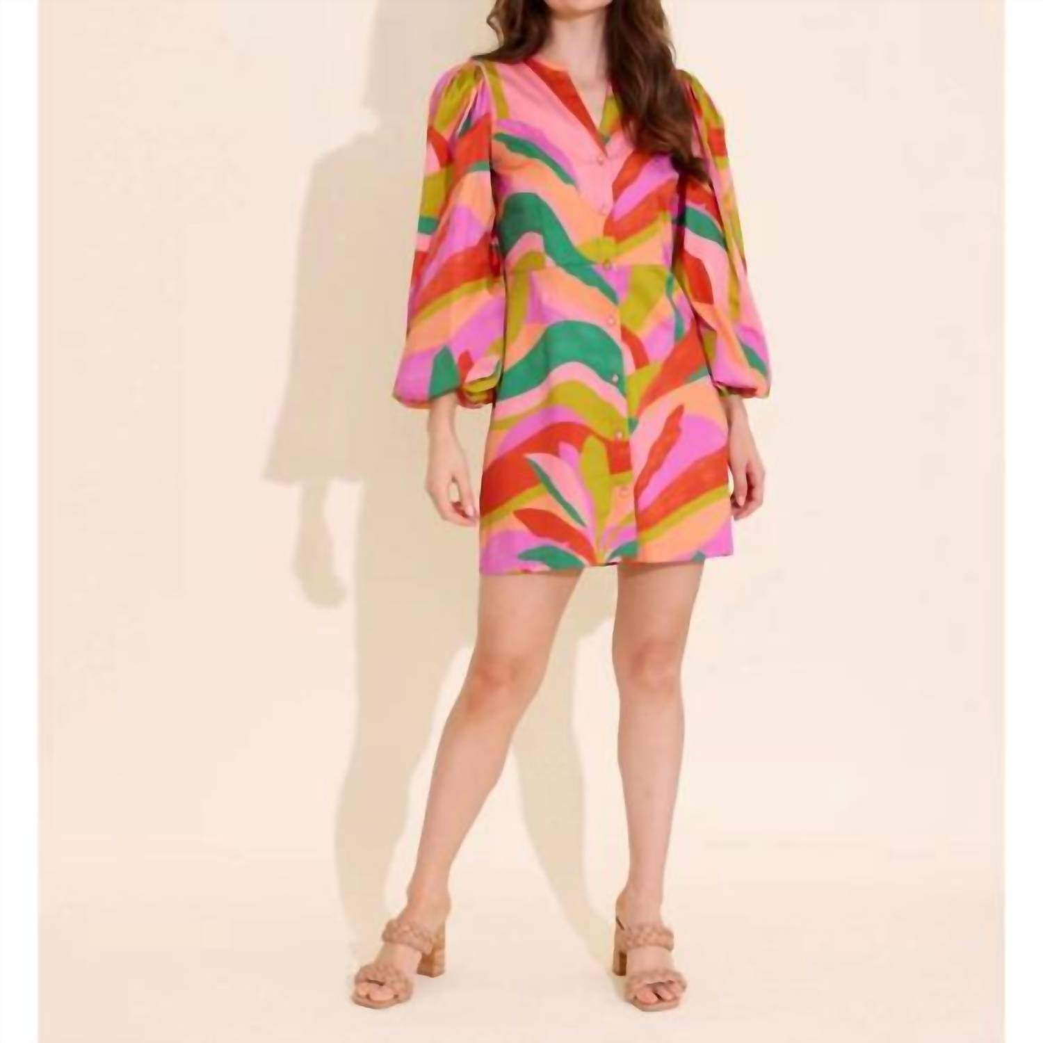 Alden Adair Athena Dress Daybreak Dress in multi - women's dress