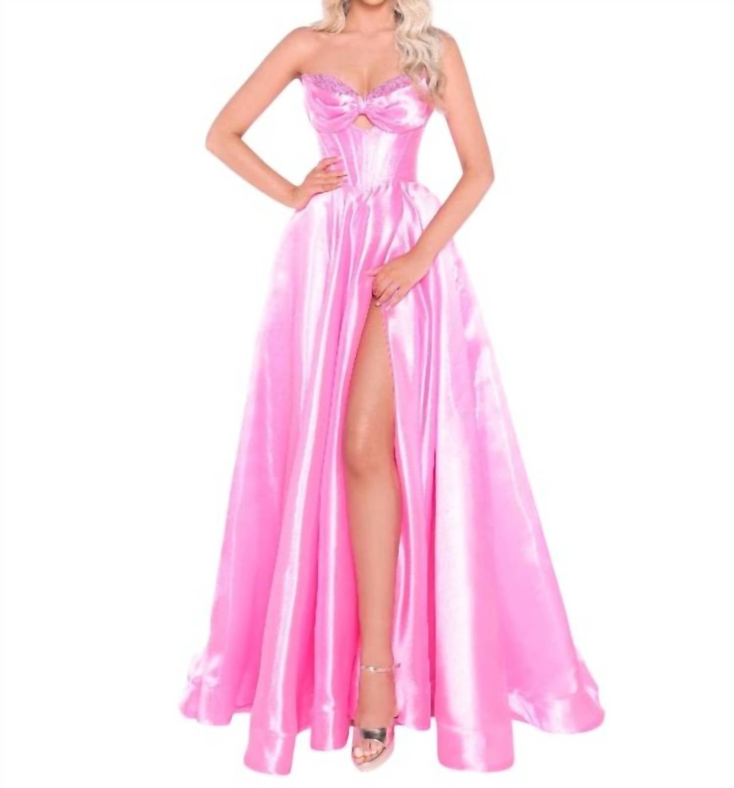 Amarra - Strapless Satin Ball Gown