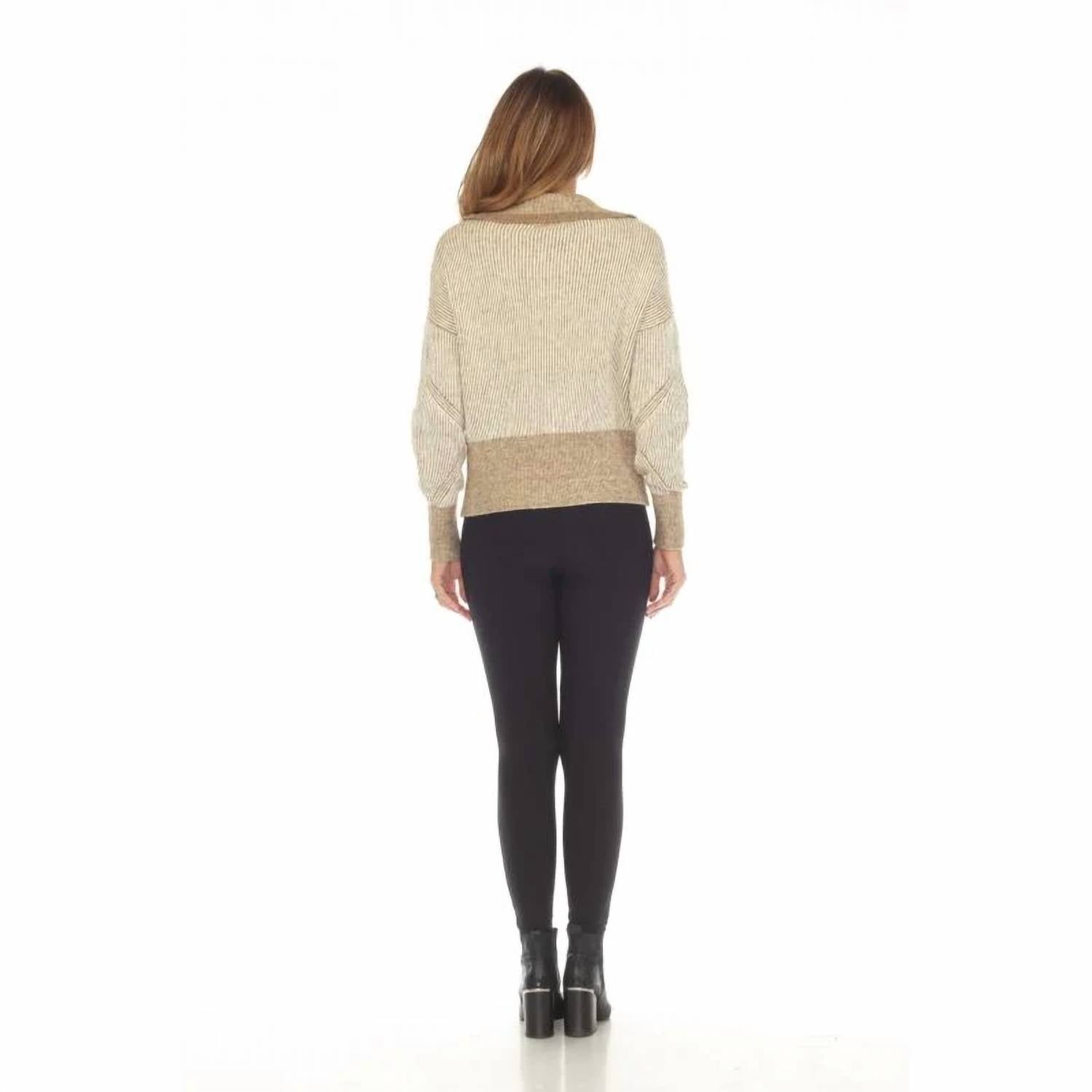 Doe And Rae - Leigha Stripe Half Zip