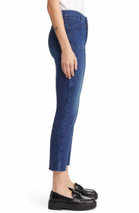 LE HIGH STRAIGHT TRAPUNTO JEANS