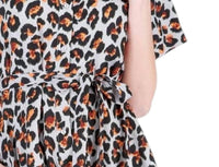 Joy Joy - Button Front Flared Mini Dress