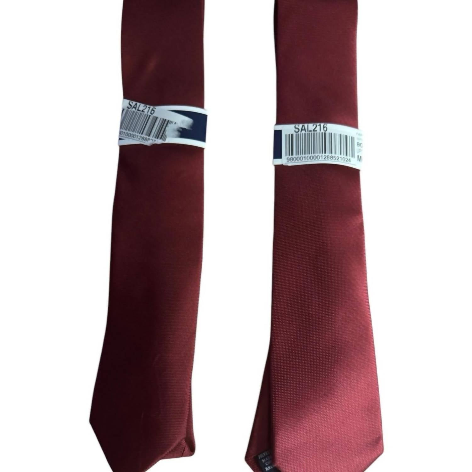 Club Room Men's Elegant Tie in burgundy - men's accessory - view 6