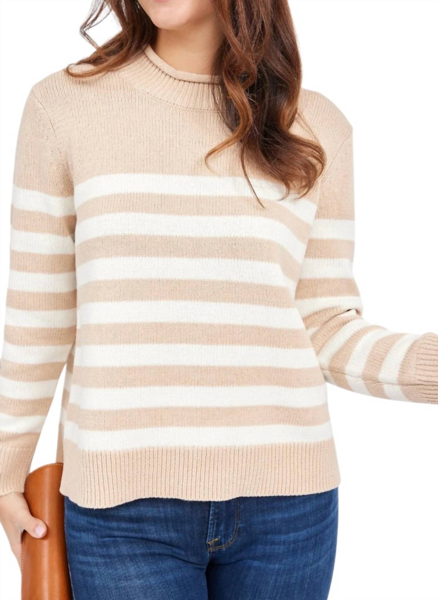 Sail To Sable - Roll Neck Stripe Sweater