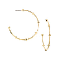 Marlyn Schiff - Spaced Beads Hoops Earrings
