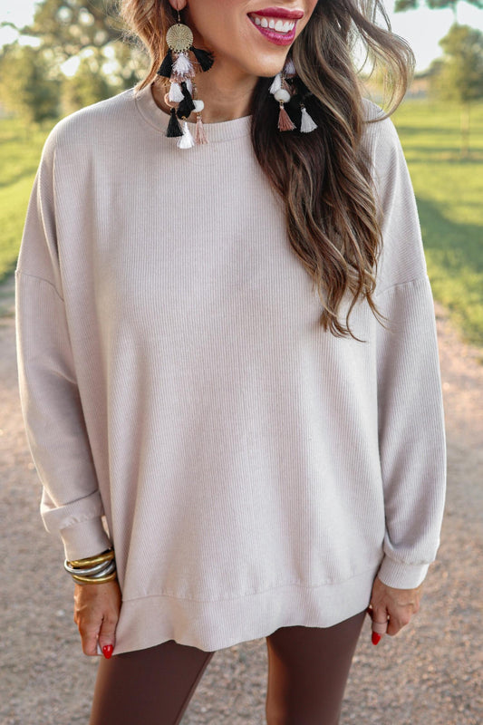 Jess Lea - Alexis Corded Pullover Taupe