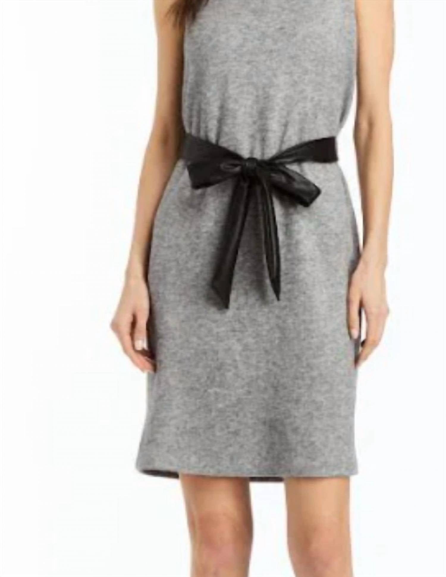 DREW Cosette Dress in heather grey - women's dress - detail view