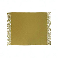 Creative Co-Op - Woven Cotton Throw Chartreuse