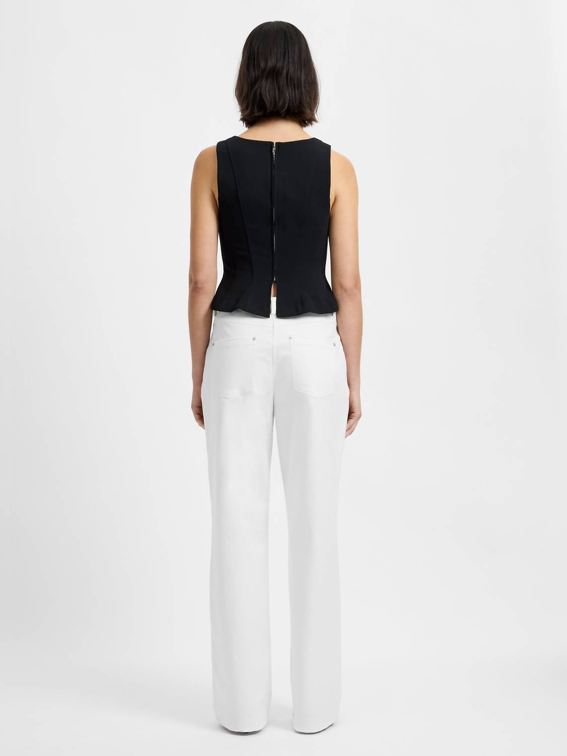 French Connection - Azra Twill Peplum Top