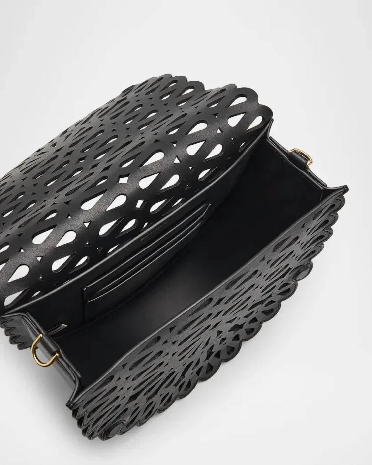 Simkhai - Women's Mccall Laser Cut Leather Saddle Bag