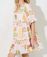 Baevely By Wellmade - Sylvie Abstract Dress