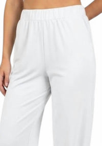 Les Amis - Wide-Leg Lounge Pants with Stretch Waistband