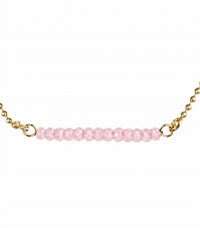 Zad - Women's Faceted Bead Bar Anklet