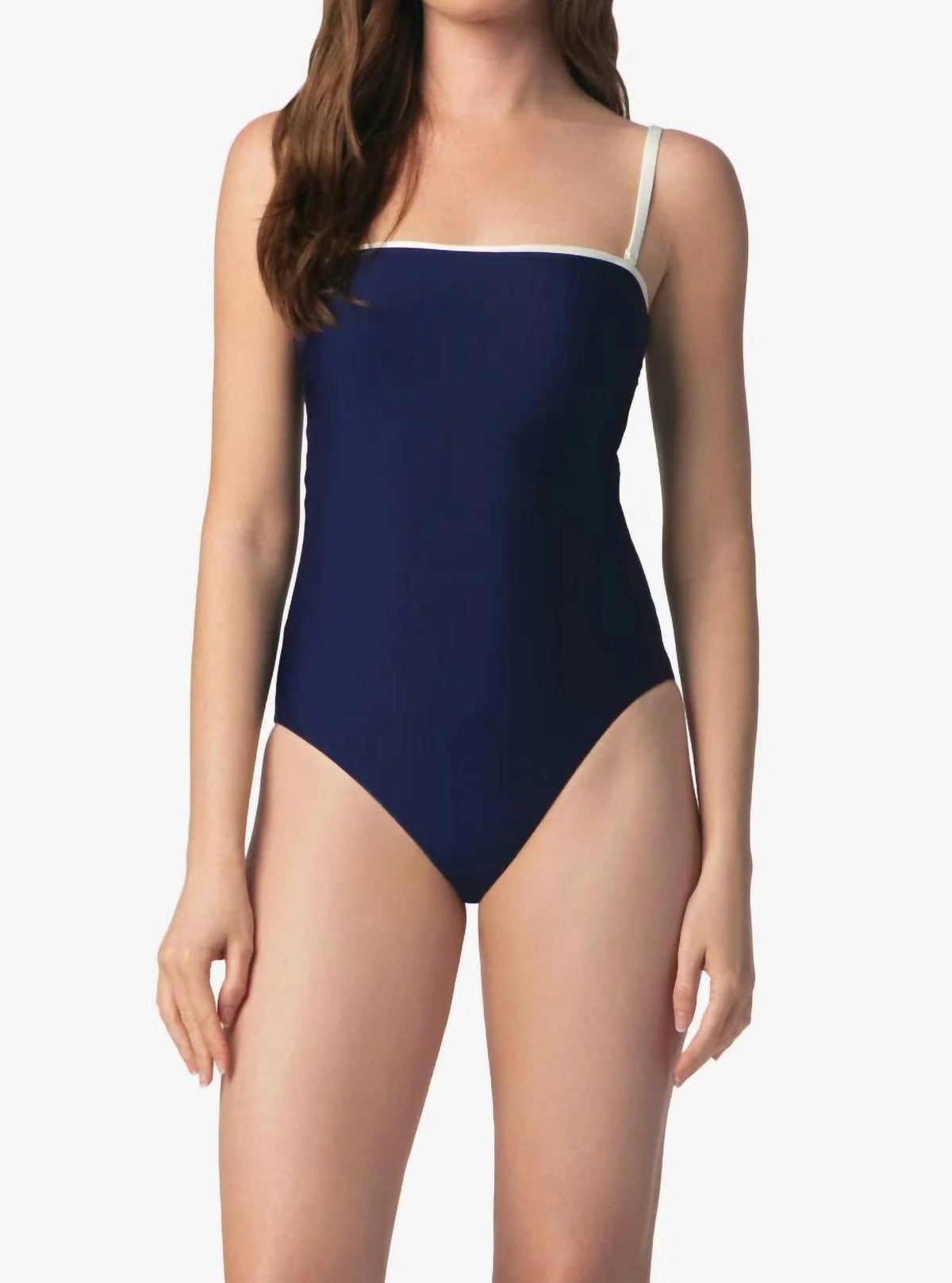 Helen Jon - Bandeau With Contrast One-piece