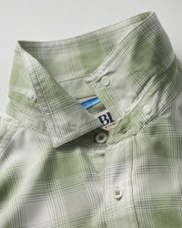 3BIRD Men's Kingfisher Short Sleeve Shirt in sage kirby plaid - men's shirt - view 4