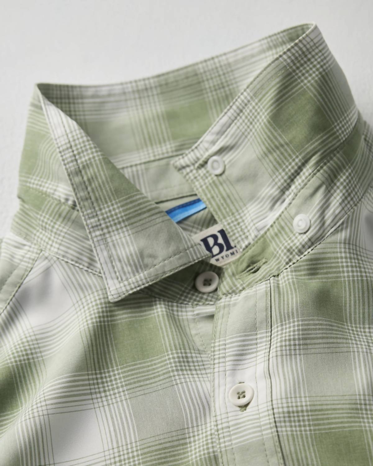 3BIRD Men's Kingfisher Short Sleeve Shirt in sage kirby plaid - men's shirt - view 4