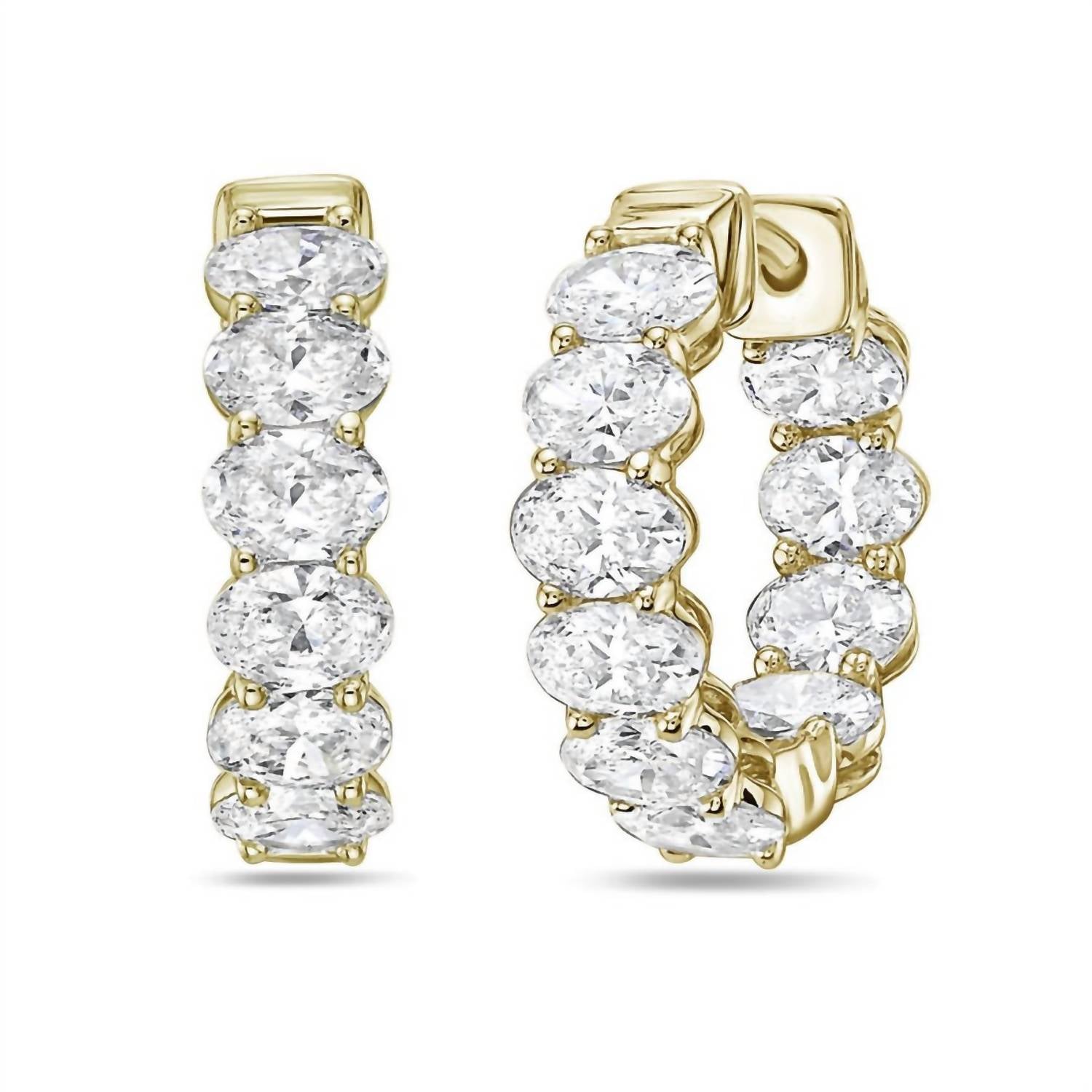 Diana M Jewels - Women's Classic 2.22 Carat Diamond Stud Earrings