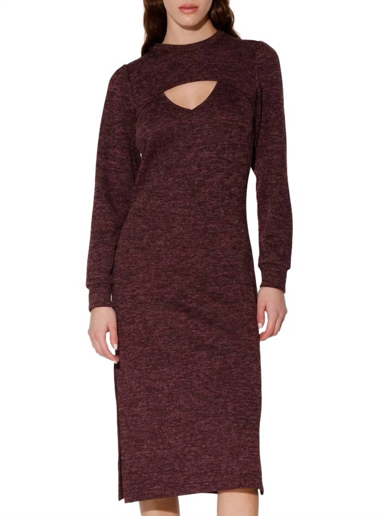Walter Baker - Fontine Heathered Midi Sheath Dress