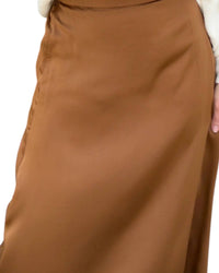 Wishlist - Satin Midi Skirt