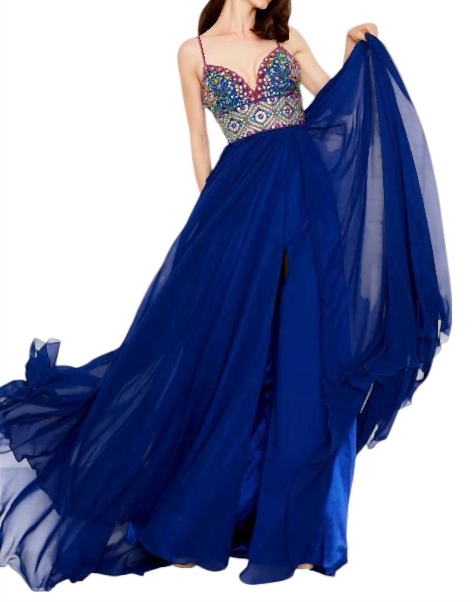 Angela & Alison - Beaded A-line Prom Dress