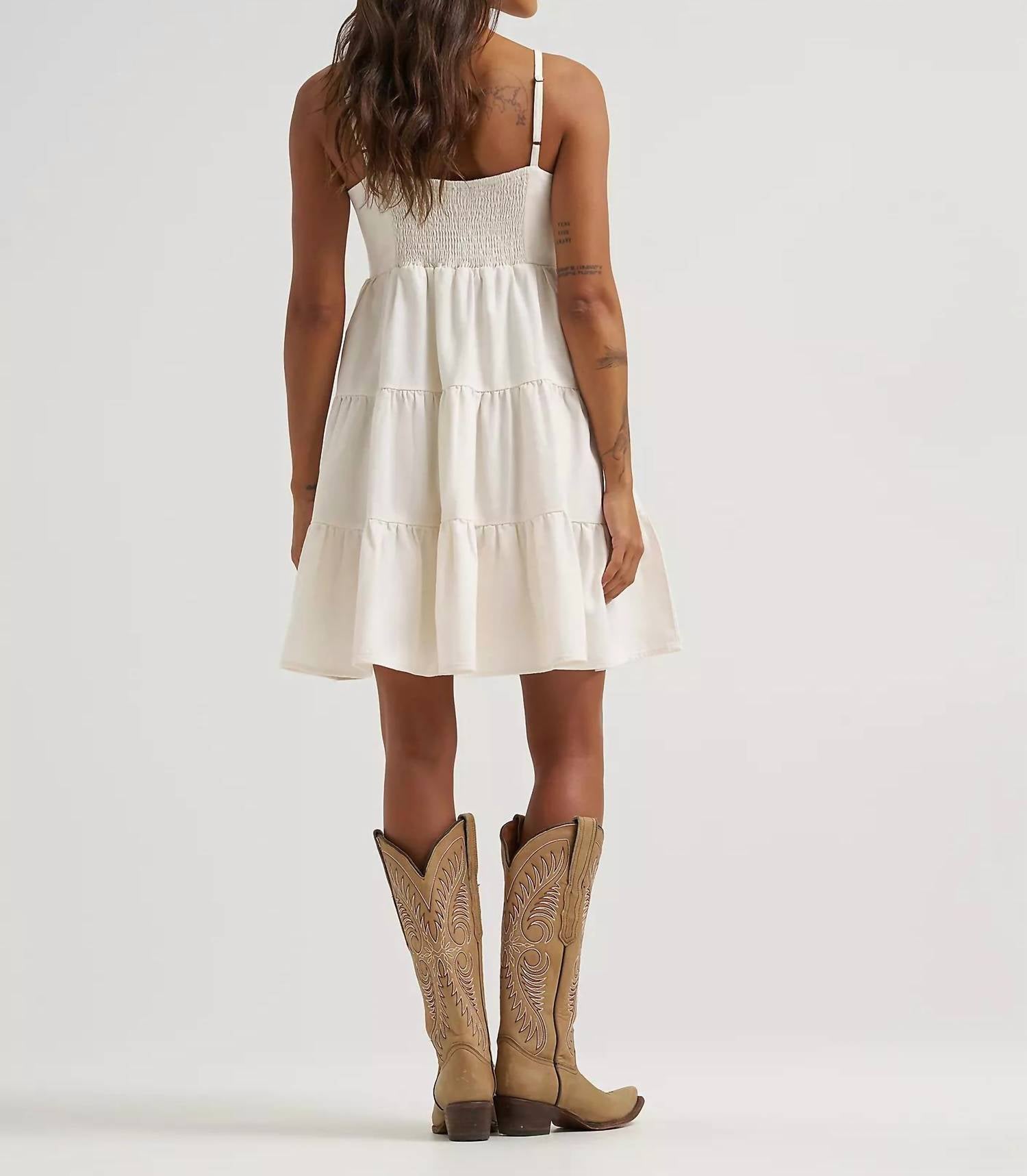 Wrangler - Strappy Tiered Mini Dress