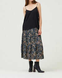 GRADE & GATHER Essential Satin Cami in black - women's shirt