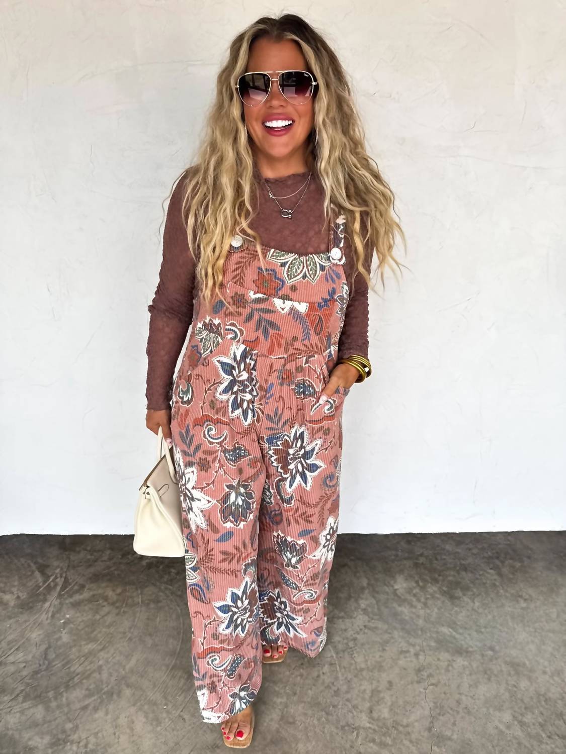 Blakely - Fall Floral Karli Overalls