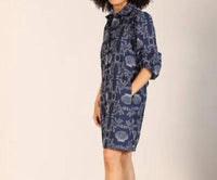 Maude Vivante - Alba Button Up Collar Shift Dress