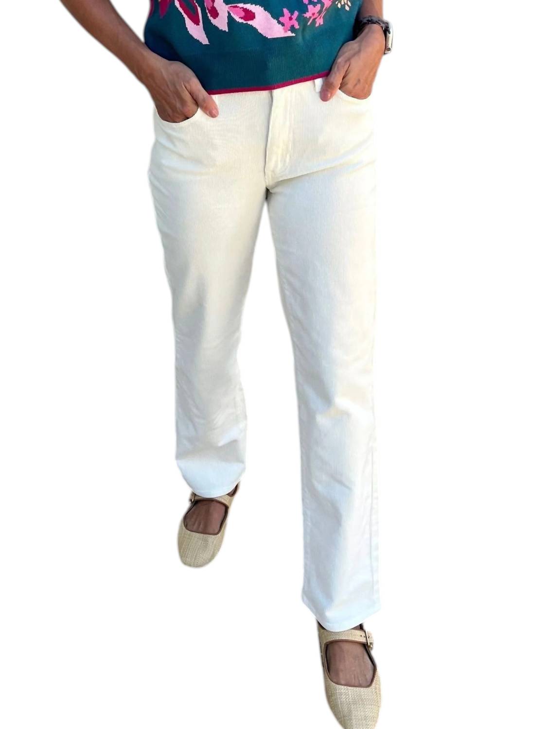 Just Black Denim - Landry Corduroy Straight Leg Pants